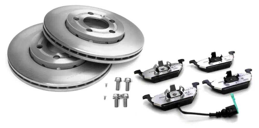 Geprüft Original VW Audi Bremse vorn Bremsenkomplettsatz 1ZE Golf Passat A3 Touran Caddy Jetta 8P0698302H