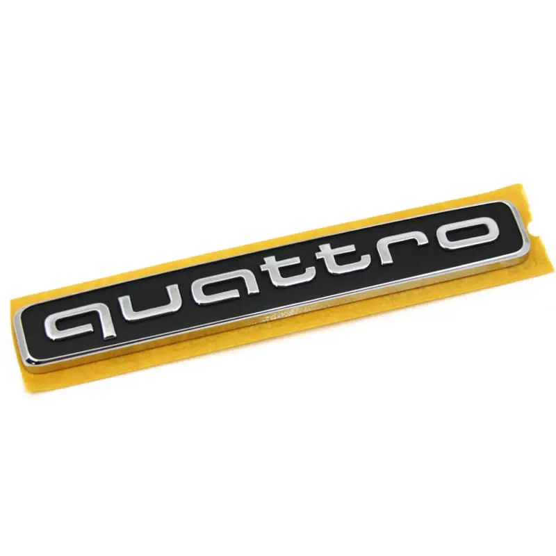 Original Audi quattro Schriftzug Heckklappe Exterieur Emblem chrom 8W98537372ZZ Highlight