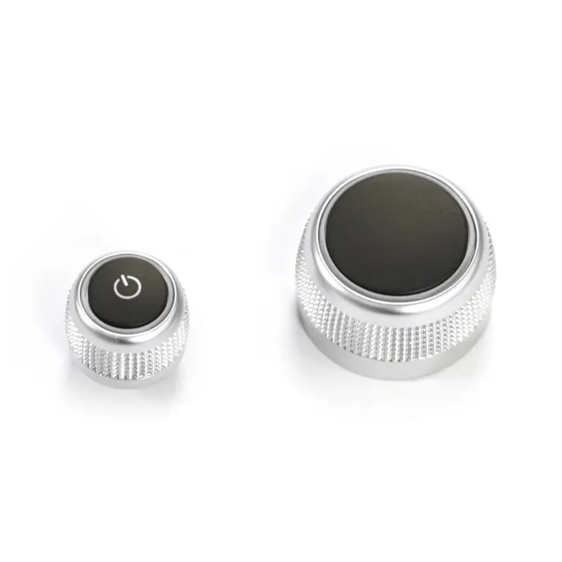 Nur Heute Original Audi Drehknöpfe Radio Verstellknopf Einstellknopf Drehregler chrom/schwarz
