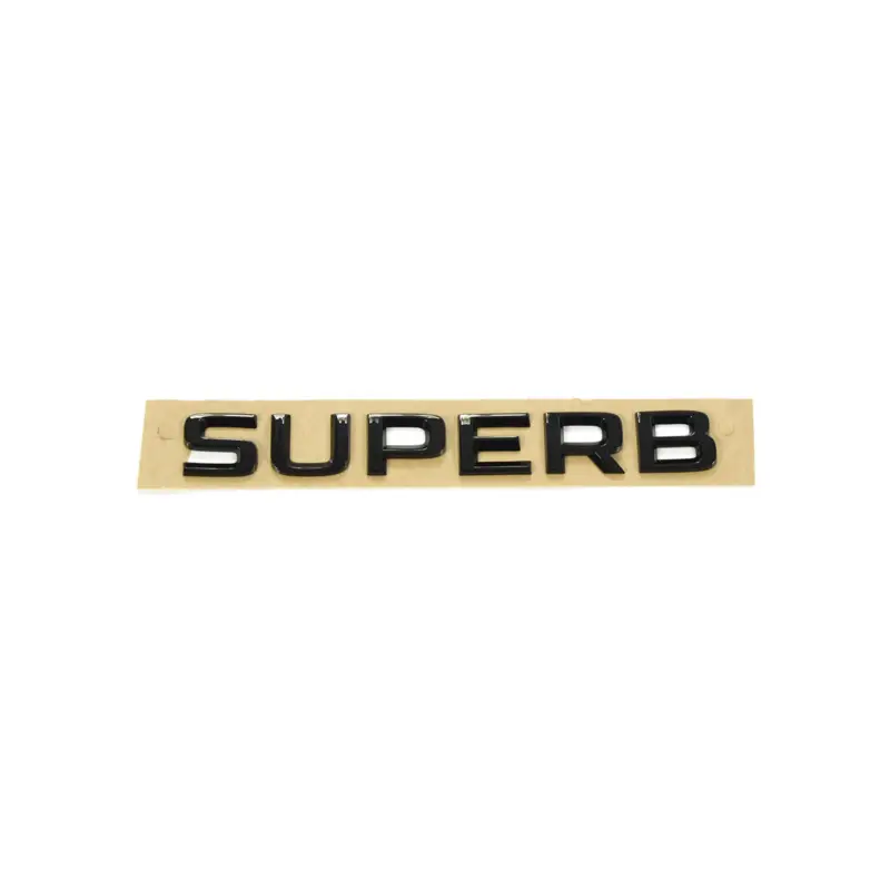 Original Skoda Superb Schriftzug schwarz Heckklappe Emblem Buchstaben Blackline Logo Markenprodukt