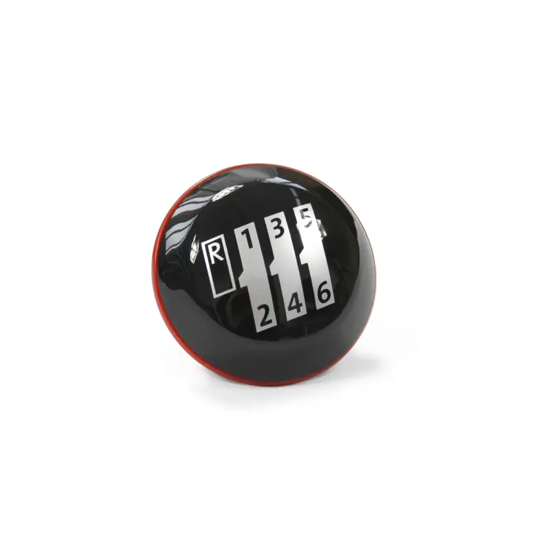 Neue Kollektion Original VW Plakette Schaltknauf Emblem schwarz rot 6-Gang Schaltgetriebe