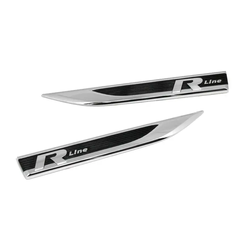 Neue Kollektion Original VW Golf Sportsvan R-Line Schriftzug seitlich Kotflügel Emblem Logo