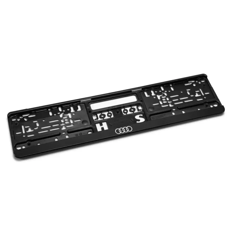 Original Audi Kennzeichenhalter Ringe Logo Kennzeichen Halterung schwarz 3292100100 Online Kaufen