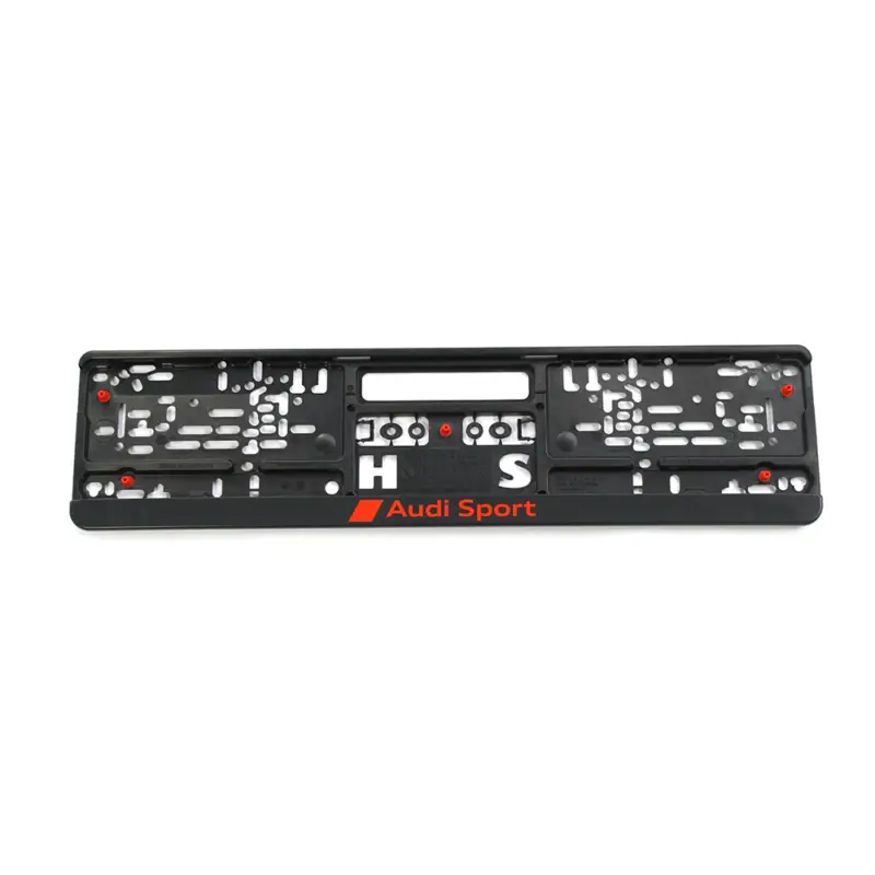 Jetzt Kaufen Audi Kennzeichenhalter Original Audi Sport Kennzeichen Halterung schwarz/rot 3291900100