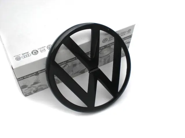 Nur Für Kurze Zeit VW Zeichen Original VW Golf 4 Emblem schwarz vorn Volkswagen Zeichen