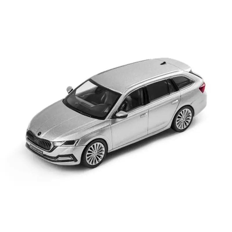 Geprüft Original Skoda Octavia 4 (NX) Combi Modellauto 1:43 Miniatur silber 5E7099300A7W