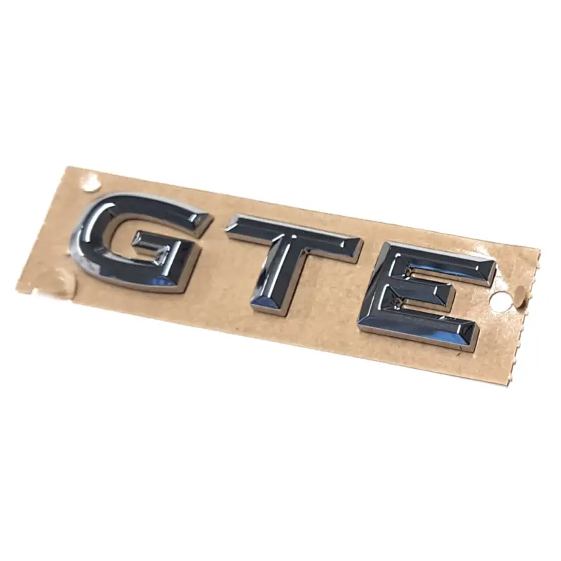 Zertifiziert Original VW Schriftzug GTE Emblem Logo Aufkleber chrom glänzend