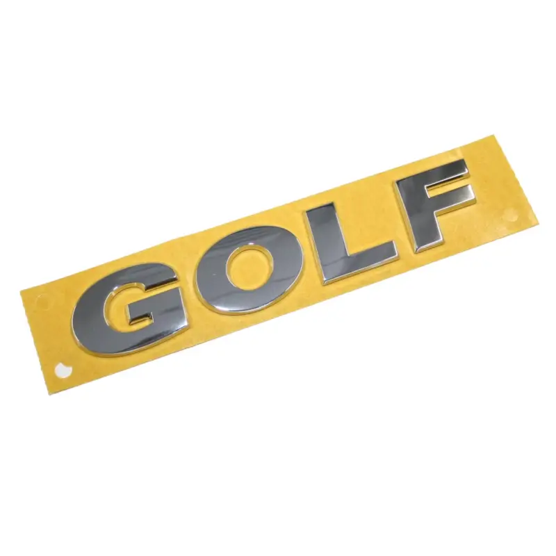 Original VW Schriftzug GOLF Buchstaben Emblem Aufkleber chromglanz Preis Gesenkt