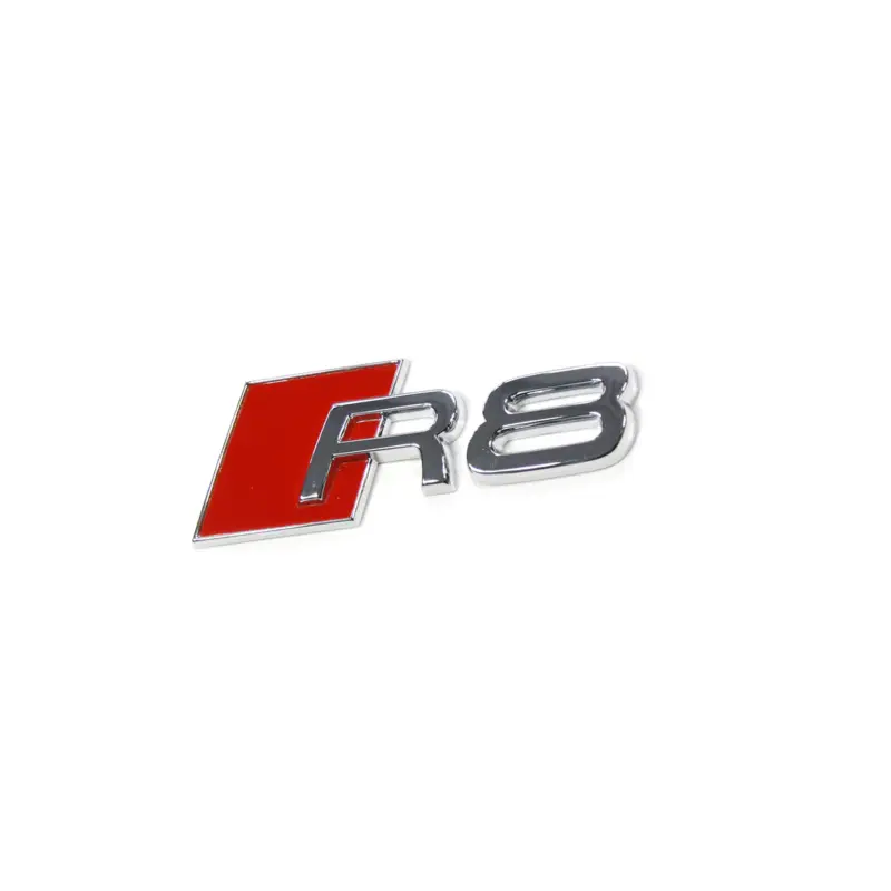 Original Audi R8 Schriftzug Tankklappe Emblem Tankdeckel Logo chrom Nur Für Kurze Zeit