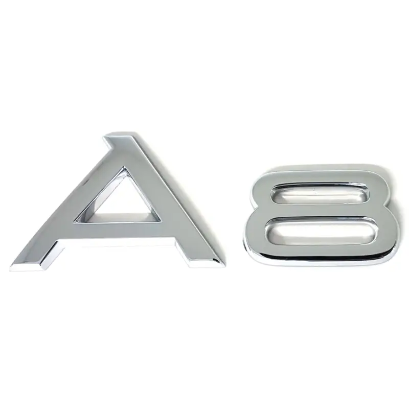 Original Audi Schriftzug A8 Emblem Logo Aufkleber Modellbezeichnung chrom glänzend 4D0853741D2ZZ Direkt Vom Hersteller