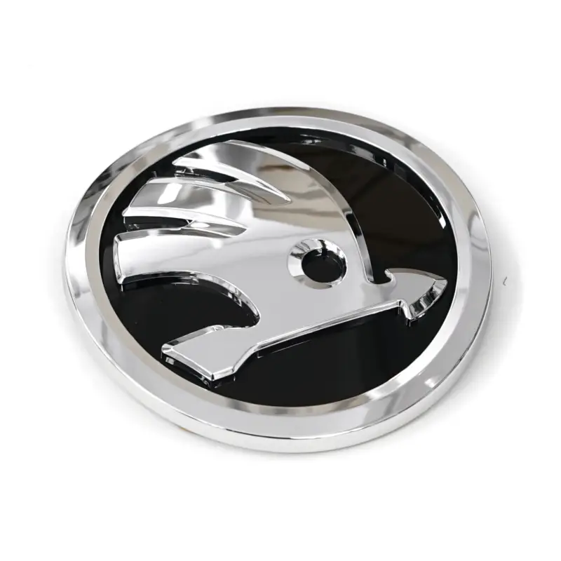 Original Skoda Zeichen vorn Emblem Logo Plakette schwarz/chrom 658853621FOD Begrenztes Angebot