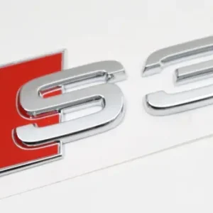 Original Audi S3 Schriftzug hinten Exterieur Heckklappen Emblem chrom Preiswert