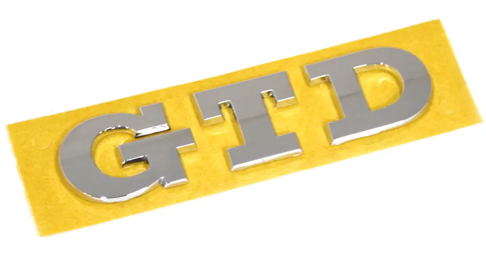 Solange Der Vorrat Reicht GTD Schriftzug Original VW Golf 7 5G Heck Tuning Emblem Chromglanz