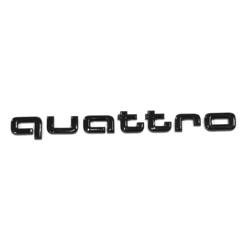 Aktuell Original Audi quattro Schriftzug schwarz Tuning Exclusive Black Edition Emblem 4KE071806