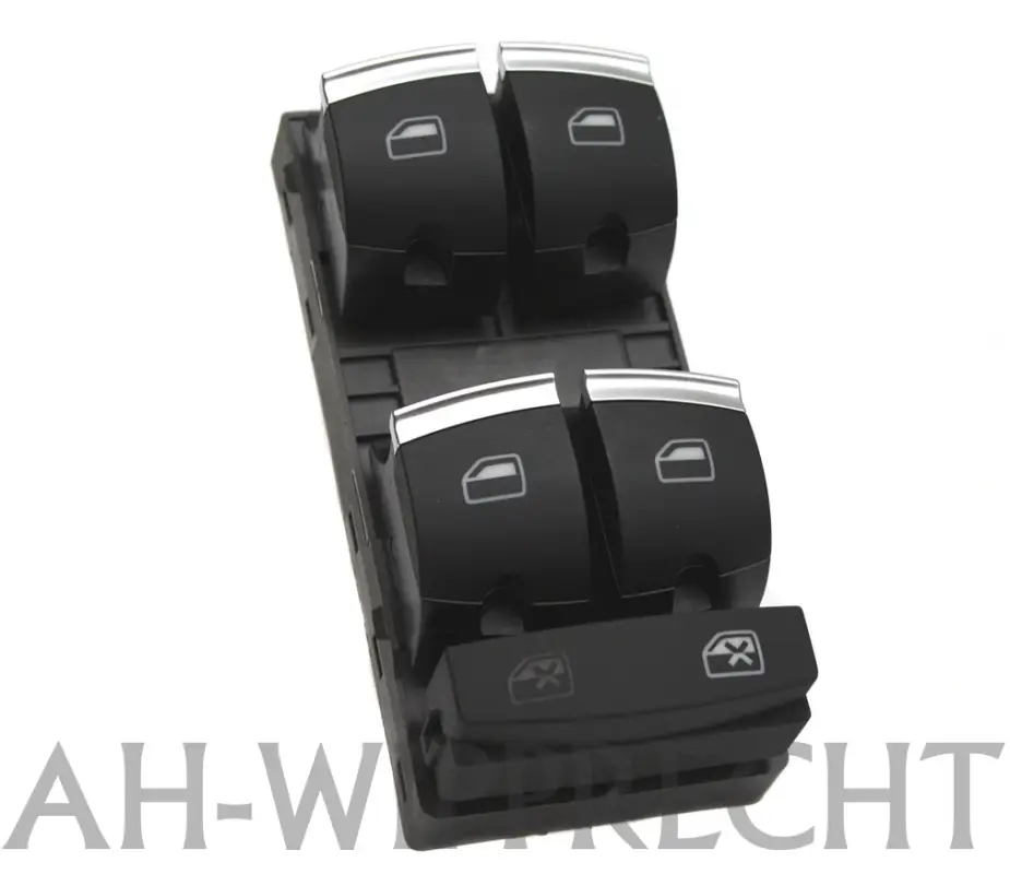 Heißes Angebot Original Audi Chrom Fensterheberschalter 4-fach Fahrertür