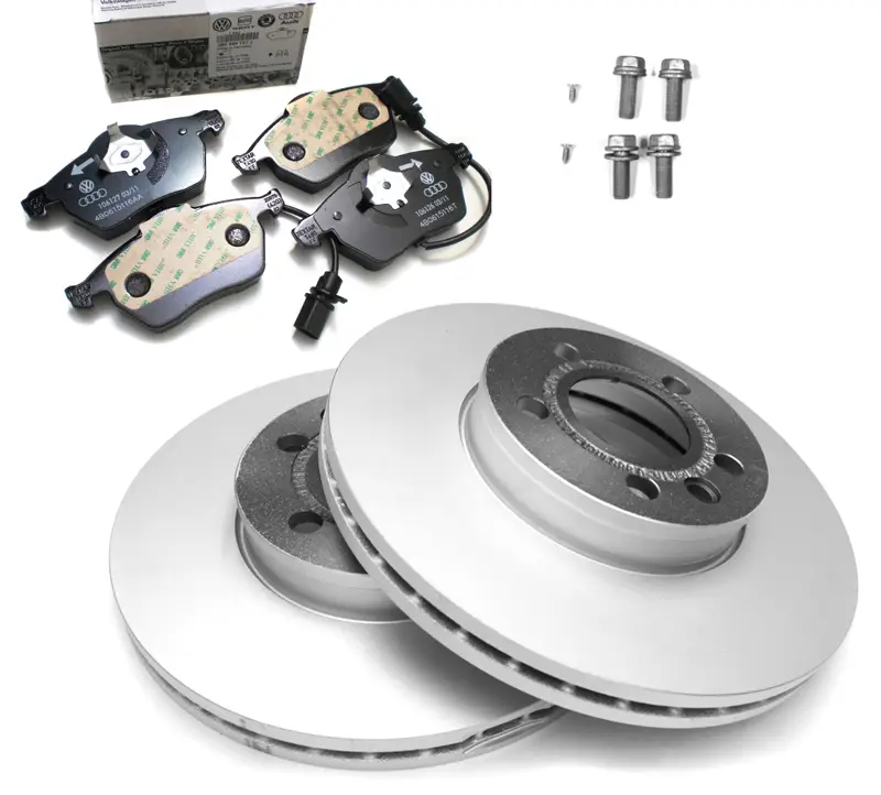 Original Audi Bremsenkomplettsatz Vorderachse Bremsen 1LA Bremsscheiben Bremsbeläge 8E0098301AF Ausverkauf