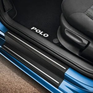 Nur Für Kurze Zeit Original VW Einstiegsleisten Schutzfolie Polo 6R/6C Einstiege 4-Türer schwarz/silber