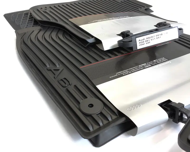 Audi A6 C7 4G Gummi Fußmatten Original 4-teilig schwarz Gummimatten Nur Heute