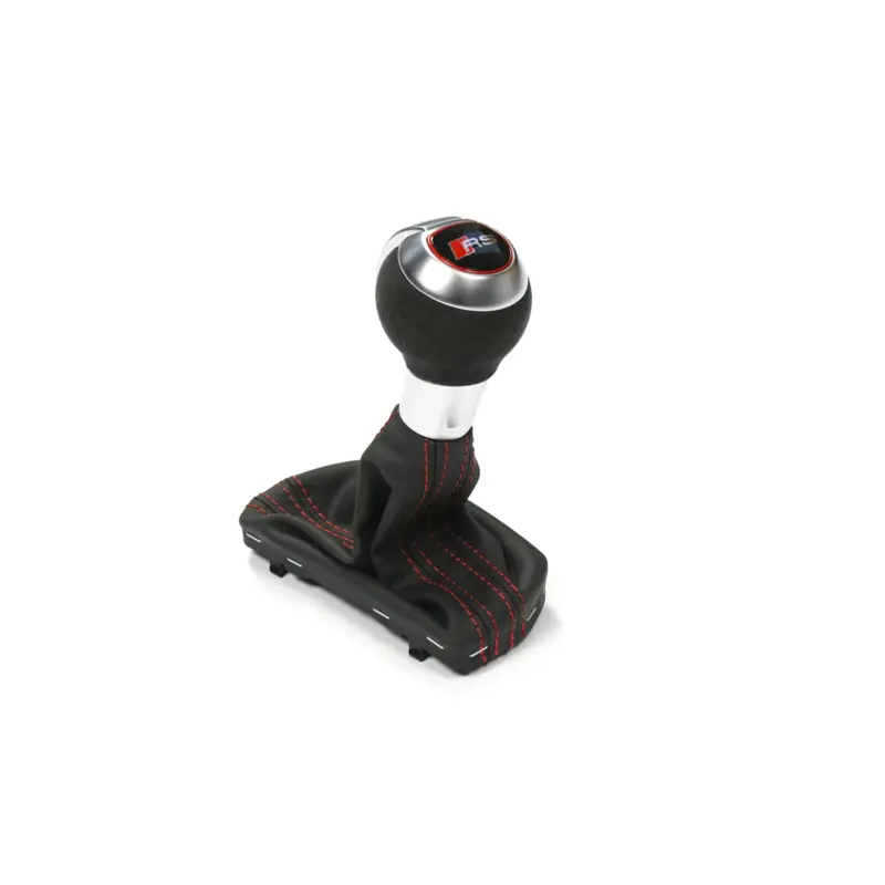 Original Audi TTRS (8S) DSG Schalthebelgriff Alcantara Schaltknauf schwarz alu expressrot Begrenztes Angebot