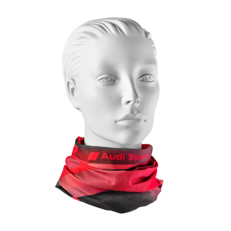 Original Audi Sport Schlauchtuch Halstuch Schal Stirnband Kopftuch rot/grau 3132001900 Solange Der Vorrat Reicht