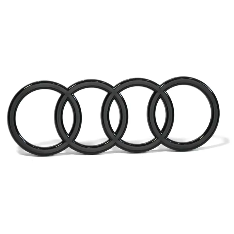 Schneller Versand Original Audi Ringe vorn Kühlergrill Black Edition Emblem Logo anthrazit 85E853605A716
