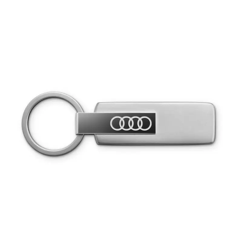 Top-Seller Original Audi Schlüsselanhänger Ringe Logo Edelstahl Schlüsselband Keyring silber 3182501800