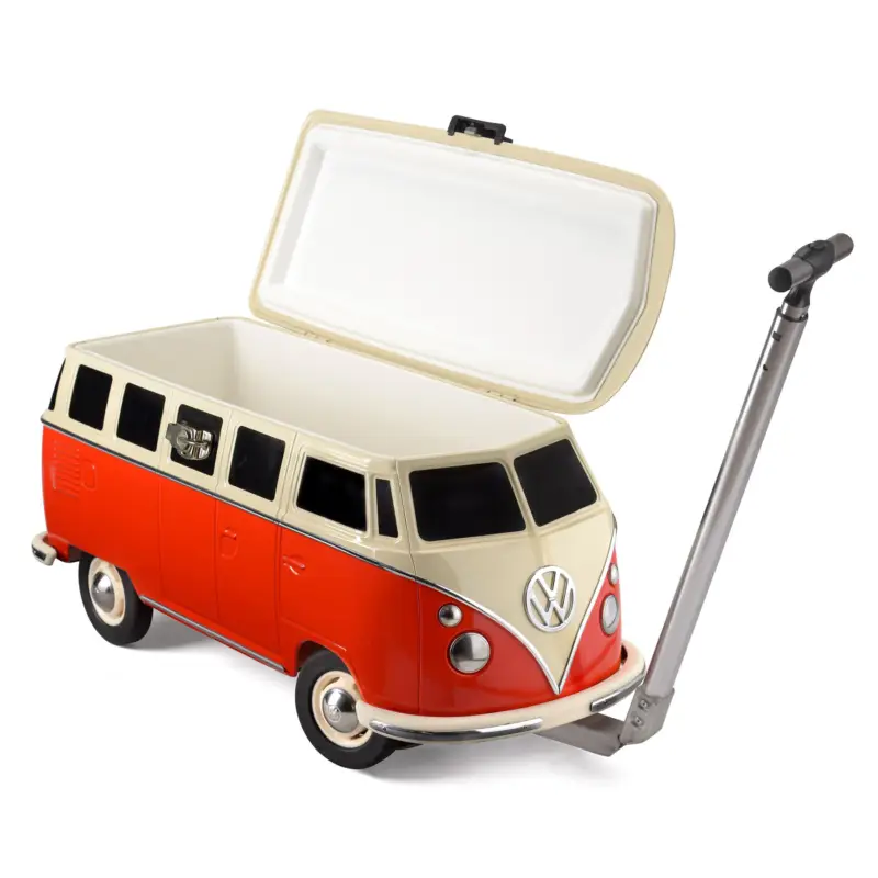 VW T1 Bulli Bus Fahrbare Kühlbox 30L rot Getränke Speisen OL0188 Sonderangebot