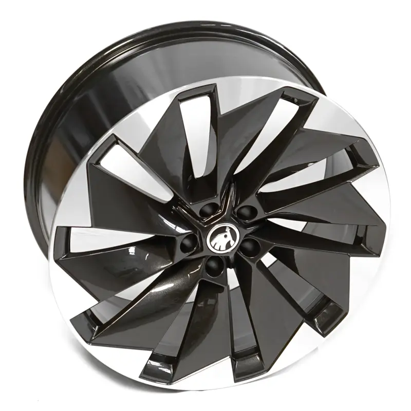 Neu Im Sortiment Original Skoda Enyaq Aluminiumfelge 21 Zoll Leichtmetallfelge 9Jx21 Felge schwarz 5LG071491AAFL8