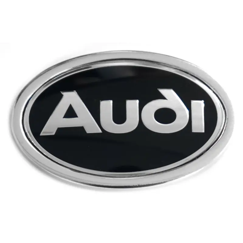 Angebot Original Audi Zeichen Kotflügel Emblem Plakette schwarz/chrom 895853621A01C