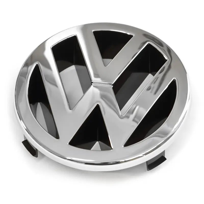 Schneller Versand Original VW Emblem vorn Kühlergrill Logo chrom/schwarz 1J5853601ULM