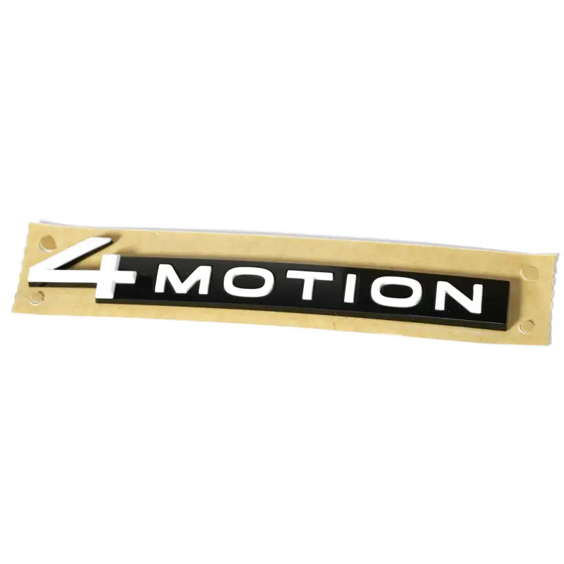 Original VW 4Motion Schriftzug Heckklappe Emblem Logo Aufkleber weiß/schwarz 14A853675AWA Billig