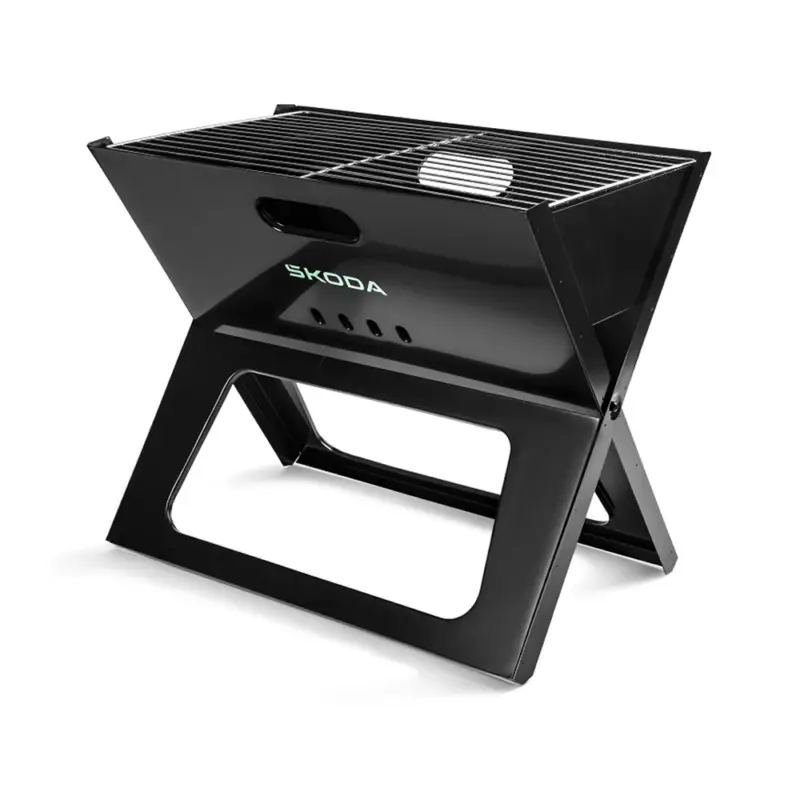 Finale Aktion Original Skoda Holzkohlegrill Mini-Grill Klappgrill Grill klappbar Campinggrill schwarz 6U0069642