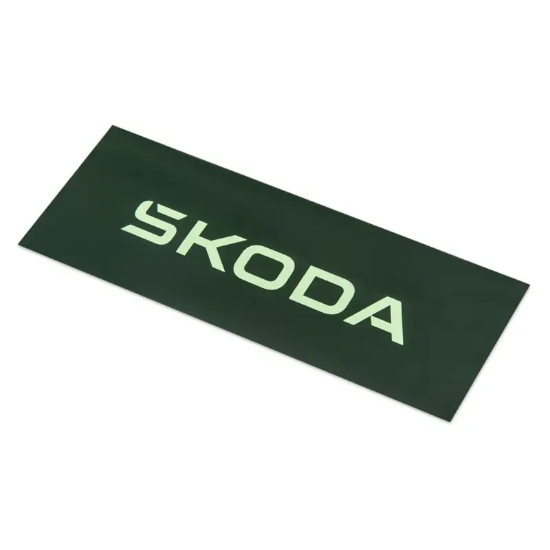 Original Skoda Aufkleber 150x55 Logo Sticker grün 6U0087703BG Expressversand