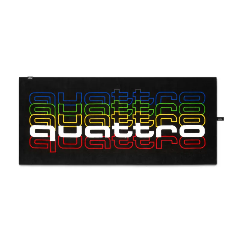 Original Audi quattro pulse Strandlaken 80x180cm Badetuch Strandtuch Handtuch 3132610000 Top-Preis