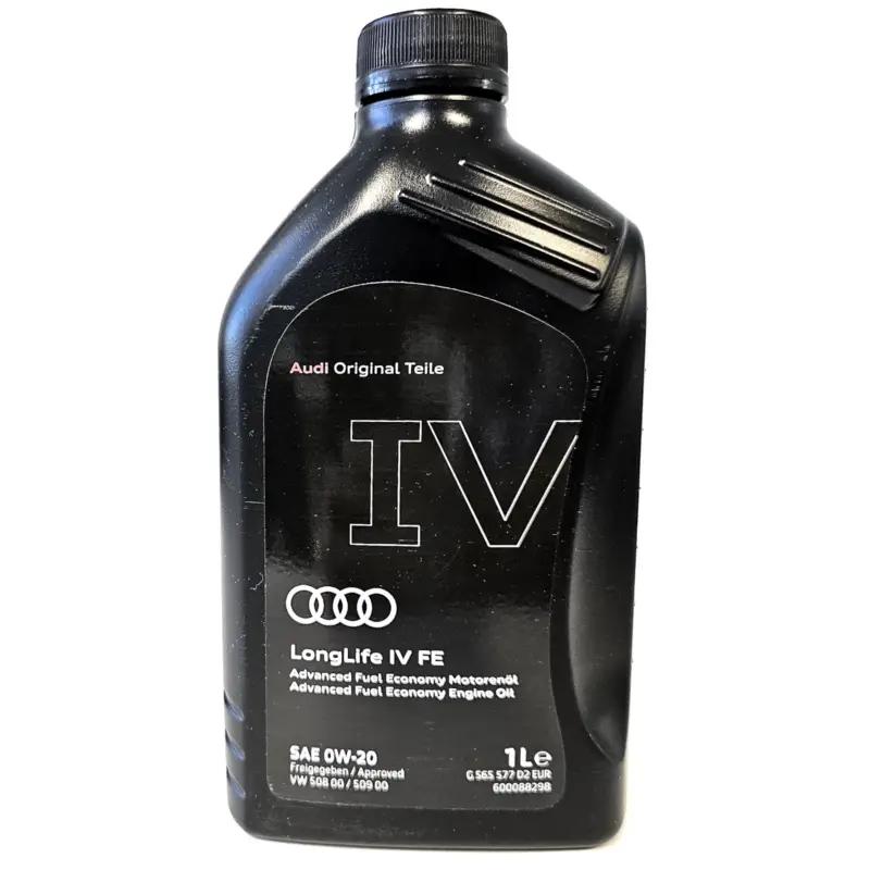 Original Audi Motoröl 1L Longlife IV Longlife4 SAE 0W20 VW Norm 50800 50900 Öl GS65577D2EUR Begrenztes Angebot
