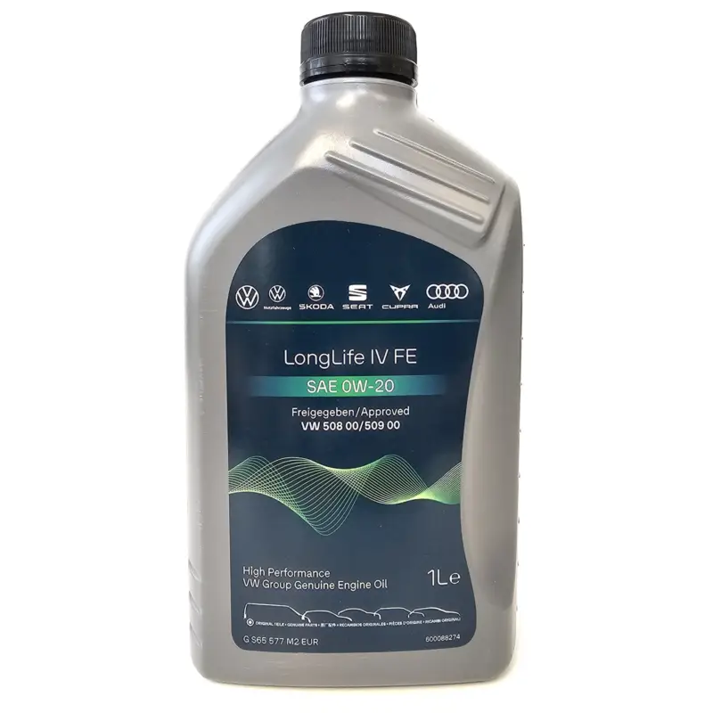 Original Volkswagen Motoröl 1L Longlife IV SAE 0W20 VW Norm 50800 50900 Öl GS65577M2EUR Highlight