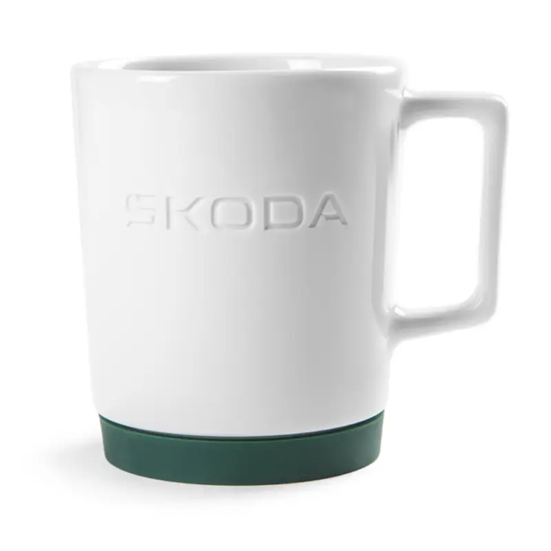 Original Skoda Porzellanbecher Kaffeetasse Tasse Silikonuntersetzer 6U0069601A Direkt Vom Hersteller