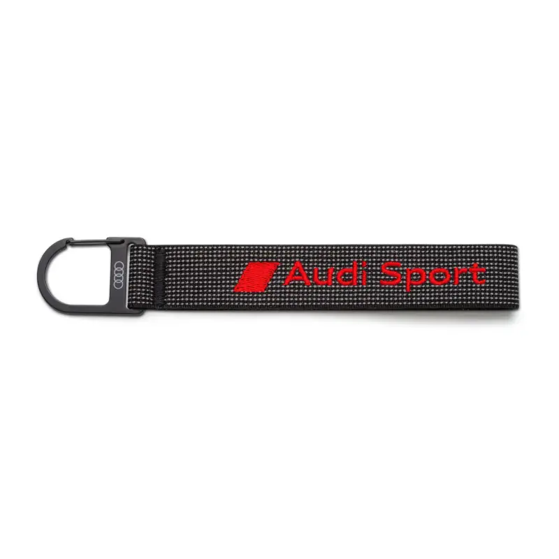 Original Audi Sport Schlüsselanhänger Schlüsselband Schlaufe Raute Logo schwarz/rot 3182400400 Versand Am Gleichen Tag