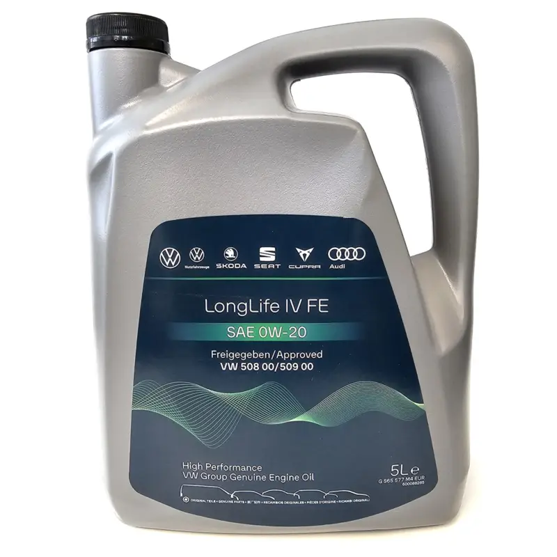 Neu Original Volkswagen Motoröl 5L Longlife IV FE SAE 0W20 VW Norm 50800 50900 Öl GS65577M4EUR