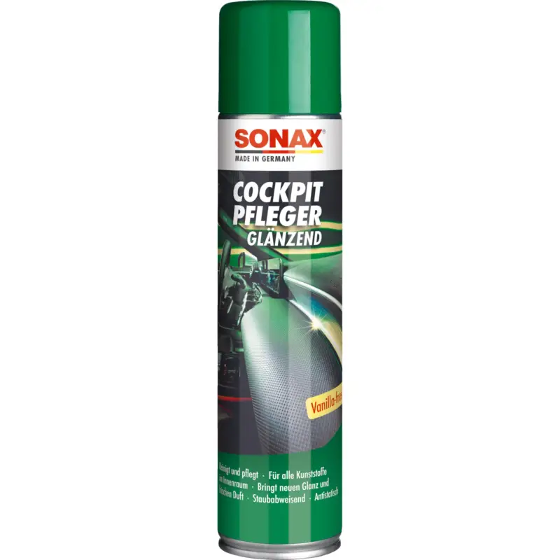 Neu SONAX Cockpitpfleger glänzend Kunststoffreiniger Cockpitspray Vanille 03423000