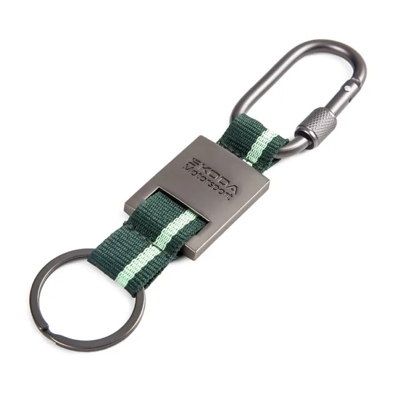 Original Skoda Schlüsselanhänger Motorsport Karabiner Metall Anhänger 000087010CJ Nur Für Kurze Zeit