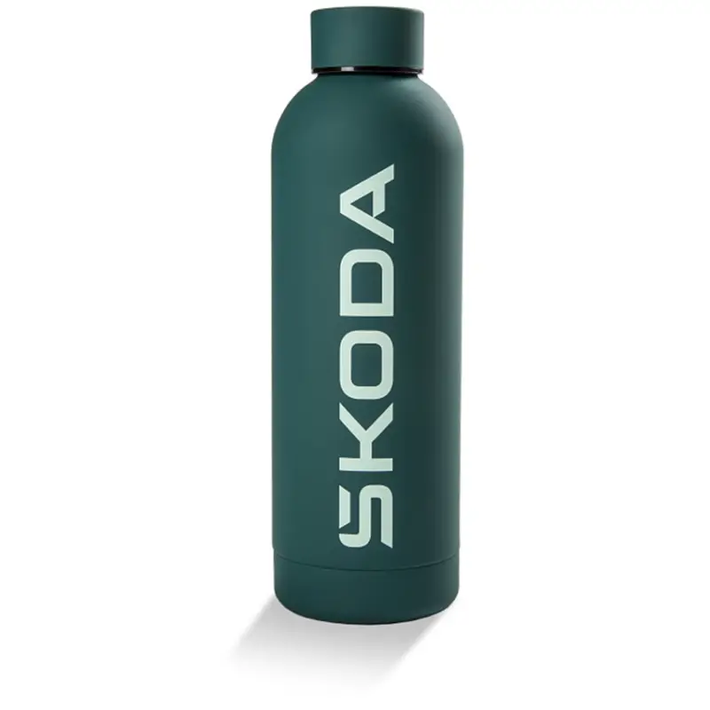 Preisknaller Original Skoda Isolierflasche 500ml Trinkflasche Edelstahl grün 6U0069604