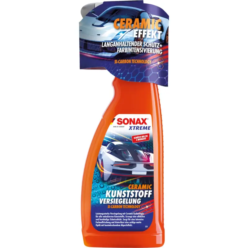 Abverkauf SONAX Xtreme Ceramic Kunststoffversiegelung Kunststoffpflege 02264000