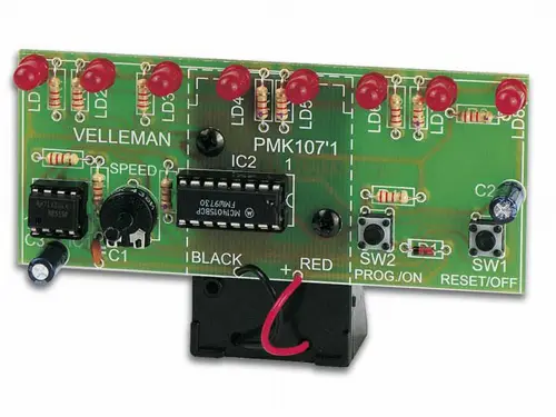 Sofort Bestellen LED Lauflicht 9V MK107 Velleman Bausatz WHADDA WSL109