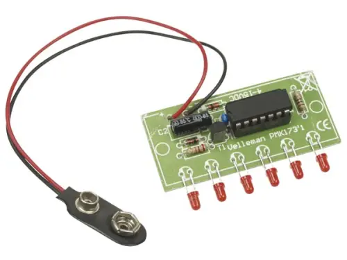 Neue Ware Mini LED Chaser Lauflicht 4V - 15V 6 LEDs MK173 Velleman Bausatz WHADDA WSL173