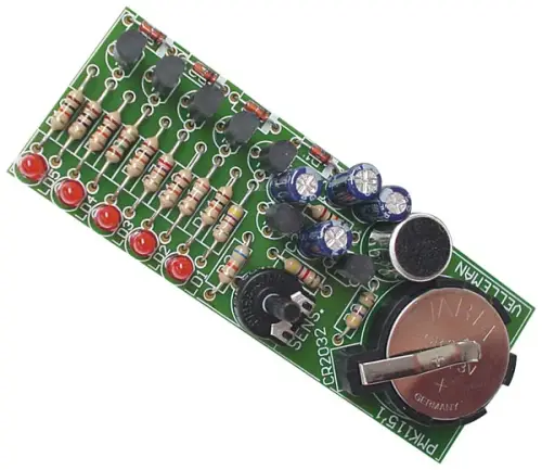 Letzte Chance Mini LED VU Meter Batteriebetrieb MK115 Velleman Bausatz WHADDA WSAH115