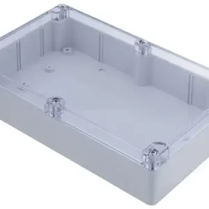 Kunststoff Gehäuse G218C grau mit transparentem Deckel IP65 220 x 146 x 55mm Preiswert