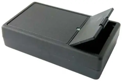 Kunststoff Gehäuse G01B mit Batteriefach schwarz 101 x 60 x 26 mm Kemo Wochenendangebot