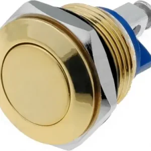 Kracherpreis 18mm Drucktaster Vollmetal Messing/Gold farbig max 2A 48V