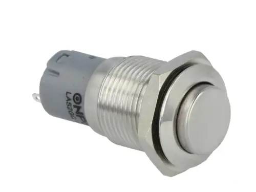 Preiswert Drucktaster 16mm 1x UM (Wechselkontakt) 0,5A 230V AC